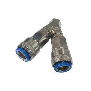 에어 자동 카플러 2구 콤프레샤 호스 카플링