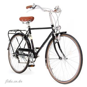 자이크 클래식 출퇴근 하이브리드 바구니 자전거 세인트버킨 Black