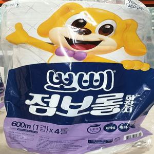 뽀삐 점보롤화장지 600m x 4롤 / 친환경