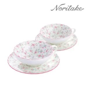 [갤러리아] 노리다케 9940 큐티로즈 찻잔 2인조