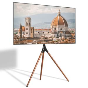 큐빅스 티비거치대 아트 이젤스탠드 원목 3발 이젤형티비거치대