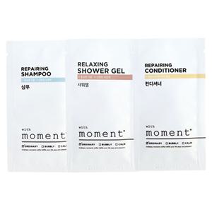 위드모먼트 일회용 샴푸 린스 바디워시 500개 여행용 휴대용 세면도구