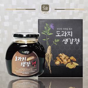 약초인 국내산 도라지생강청 650g 국산 도라지청 생강청
