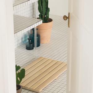 [OUOO2] 자띠브띠 원목 현관 세탁실 베란다 화장실 욕실 나무발판