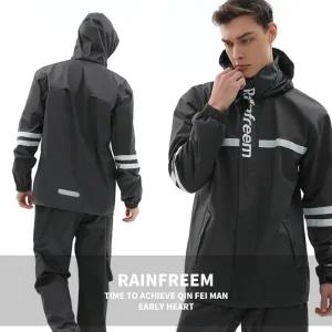 배달우의 우비 비옷 세트 오토바이 남자 안전 등산 낚시 라이더 도롱이
