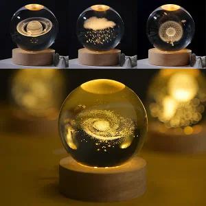 유리구 LED무드등 크리스탈볼 취침등 선물 워터볼