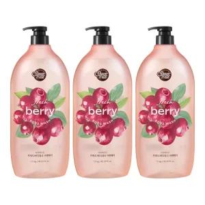 샤워메이트 내추럴 바디워시 크랜베리, 1.2kg, 3개
