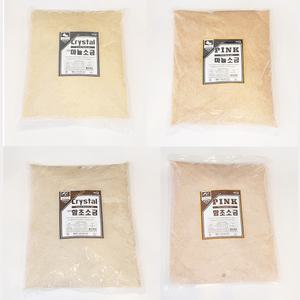 천연암염 기능성 소금 10kg (4종) 핑크 마늘 함초 고기소금 가정용 업소용