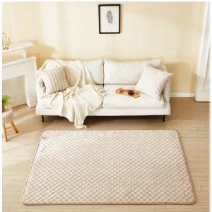 더안 EMF 탄소 카본매트 극세사 베이지(퀸)150x200 전기요 전기매트 물세탁 