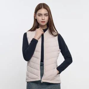 [이지바이] 코튼캔디 여성 웰론 슬림핏 경량 패딩 조끼(AB23V007W)