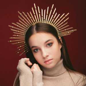 레오제이 머리띠 왕관머리띠 황금티아라 헤어밴드