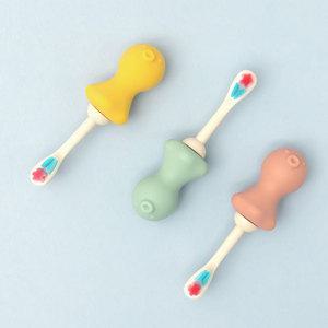 에디슨 실리콘 문어 유아 어린이 칫솔 2P 세트