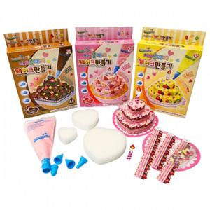 컬러룬 짜요클레이 케이크 만들기 베이커리 모양 깍지 소프트클레이 점토놀이