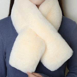 밍크 페이크퍼 목도리 털목도리 쁘띠 짧은 숏 에코퍼 렉스 토끼 인조 털 겨울 여성 학생 머플러