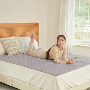 한일의료기 코지실버 탄소 카본매트 EMF 인증 전자파 없는 온열 전기요 전기 매트 장판 EMF 인증 워셔블 슈퍼싱글/더블