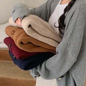 핫핑 [1만건돌파/울55] 언제나소장 루즈핏 울니트가디건