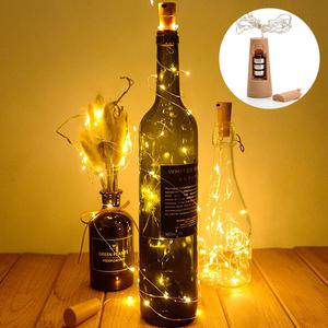 LED 와이어 전구 코르크 조명 파티 줄전구 건전지