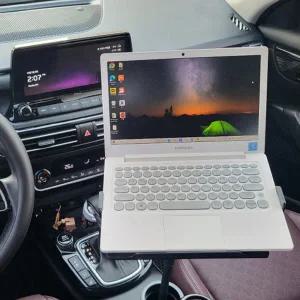 국산 차량용 컵홀더 노트북 거치대 자바라 XKG-CP9000 맥북 북스탠드 랩탑