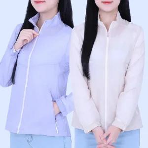 봄 여름 바스락 점퍼 여성 경량 방수 홑겹 간절기 아우터