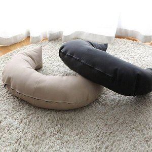 [무중력의자]프리미엄 가죽반달쿠션 바나나쿠션 배꼽쿠션 가죽쿠션 등받이쿠션 허리쿠션 무중력의자쿠션