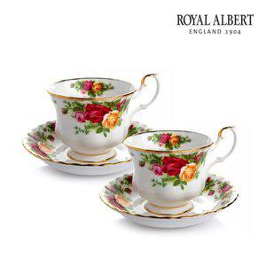 [로얄알버트](타임스퀘어점리빙관) 황실장미 커피잔 2인조 (MONT)