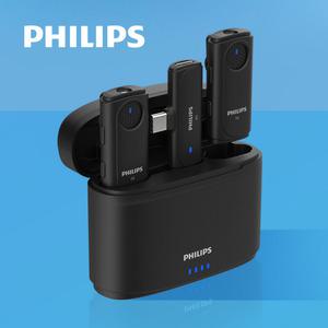 필립스 무선 핀마이크 C타입 DLM3542 스마트폰 인터뷰 브이로그 줌 강의 수업 녹음 녹화 생방송 회의