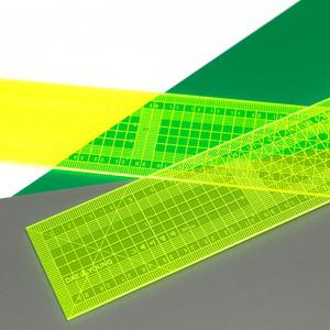 (국산) 형광 방안자(그레이딩자) 30cm