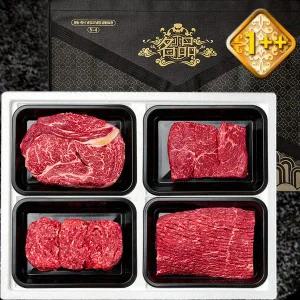 [하누와우]횡성한우 1++등급 혼합 선물세트1.2kg(1++등/국/불/산3) / 1++등급(근내지방도7)이상