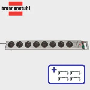 독일 브레넨스툴 슈퍼솔리드 멀티탭 8구 2.5m 실버 컴퓨터 오디오 콘센트 인테리어 디자인