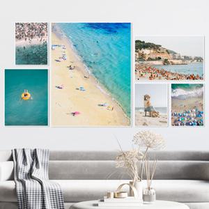 바다 해변 그림 액자 8종 감성 포스터 인테리어 대형 빈티지 캔버스 풍경 수영