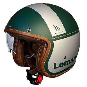 MT헬멧 LE MANS 2 SV S 오픈페이스 레트로 클래식 헬멧 무광 그린