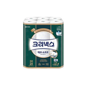 유한킴벌리 크리넥스 데코앤소프트 30mX24롤 화장지 두루마리휴지 휴지