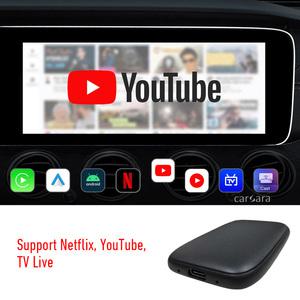 연결 무선 안드로이드 비디오 동글 카플레이 AI 박스 유튜브 넷플릭스 스트리밍 어댑터 호환 아이폰 용 차