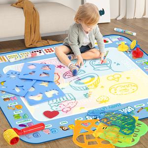 꼬비 매직워터캔버스 워터펜 그림 매트 패드 색칠놀이 색칠공부 유아 아동 한글 영어 글쓰기 숫자 교구 그림그리기 완구 장난감