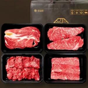 1++등급 프리미엄 꽃등심 1.3kg 한우선물세트 (투뿔 등심+채끝살+살치살+특수부위) 선물용 마장동 소고기 구이용 정육 설날 추석 명절 한우 세트 부모님 기념일 감사선물 추천