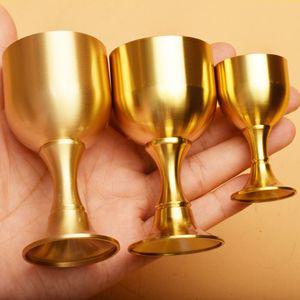 성작 하이 퀄리티 골드 와인 잔 오래가는 칵테일 음료 황동 성배 컵 SL 양주 녹 방지