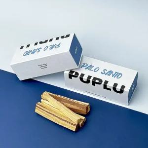 푸플루 팔로산토 인센스 스틱 캠핑 천연 방향제 장작 인센스 집들이 선물 디퓨저 스머지스틱