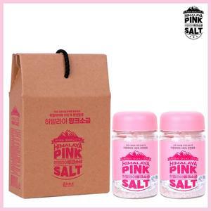 [XBIJM01K_47]핑크소금 답례품세트20호 크리스탈300gx2개