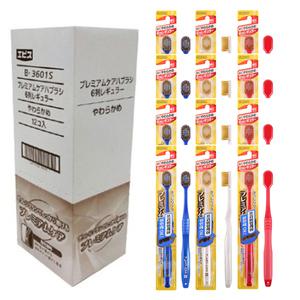 에비스 프리미엄케어 6열 광폭헤드 칫솔 12개 (색상랜덤)