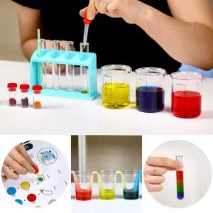 과학실험키트 컬러 믹싱 실험교구 색조합 스포이드 비커 미술놀이