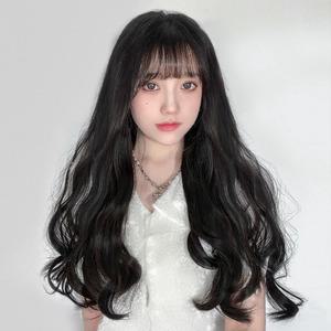 뿌이뿌이가발 아이롱 웨이브 피스 붙임머리 부분가발 똑딱이 여자 긴머리 펌 헤어