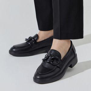 [무크] 여화 로스코 소가죽 체인로퍼 2colors