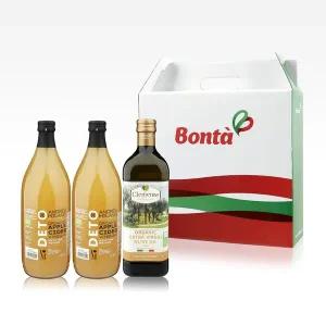 [본타몰]리오 유기농 엑스트라버진 올리브유 + 애사비 3종 선물세트 2호 기프트