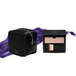 헤라 블랙 미니멀 파우치 & 헤라 페이스 글로우 하이라이터 3.4g 세트