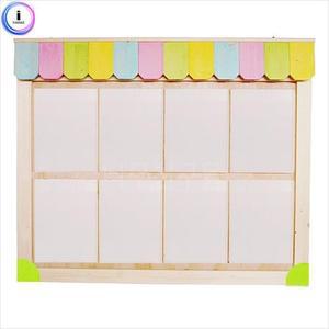 [XBKH063P_48]무지개 어닝 환경판 8칸 칠판 게시판 유아가구