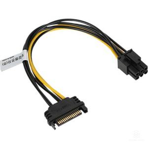 SATA to PCIE 6핀 그래픽카드 전원선 파워케이블 단자 연결선 커넥터 연결 메인보드 변환 컴퓨터 어댑터 파