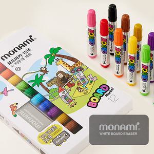 모나미 보드마카 12색 자석 지우개 세트 화이트보드