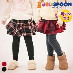 New체크프릴스커트밍크기모레깅스 /아동복