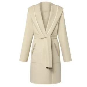 [명품] 리버서블 시그니처 후디드 랩 코트 1AGBQD