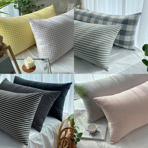 [한스갤러리] 쇼파 침대 등받이 대형 쿠션 커버